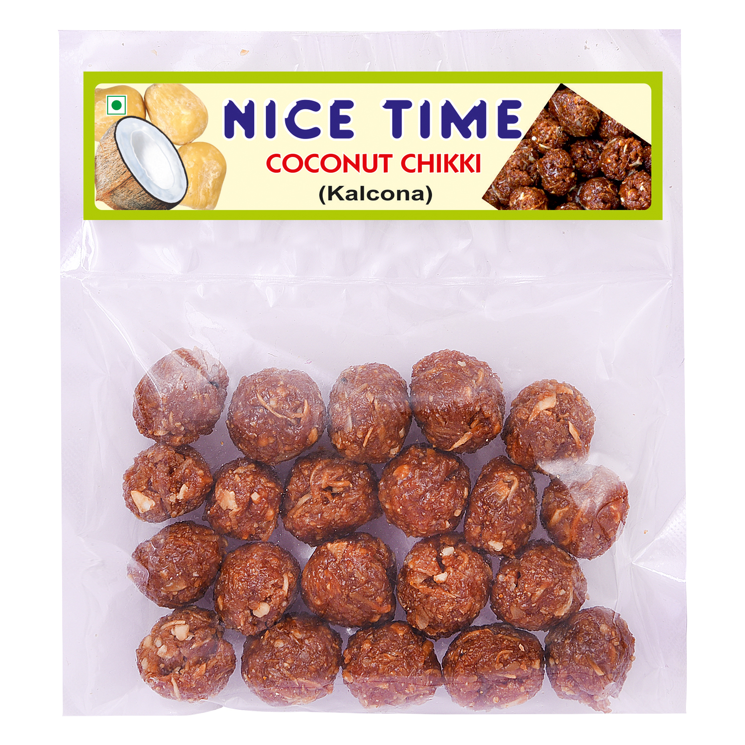 Coconut Chikki Balls (Kalkona)