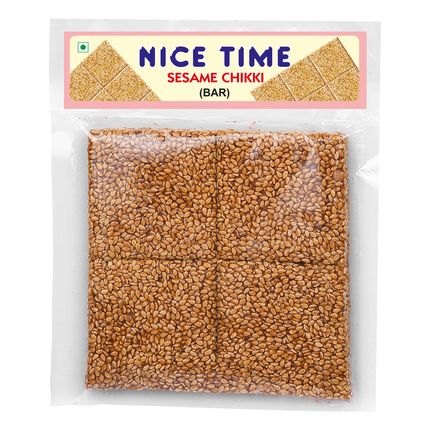 Sesame White Chikki Bar